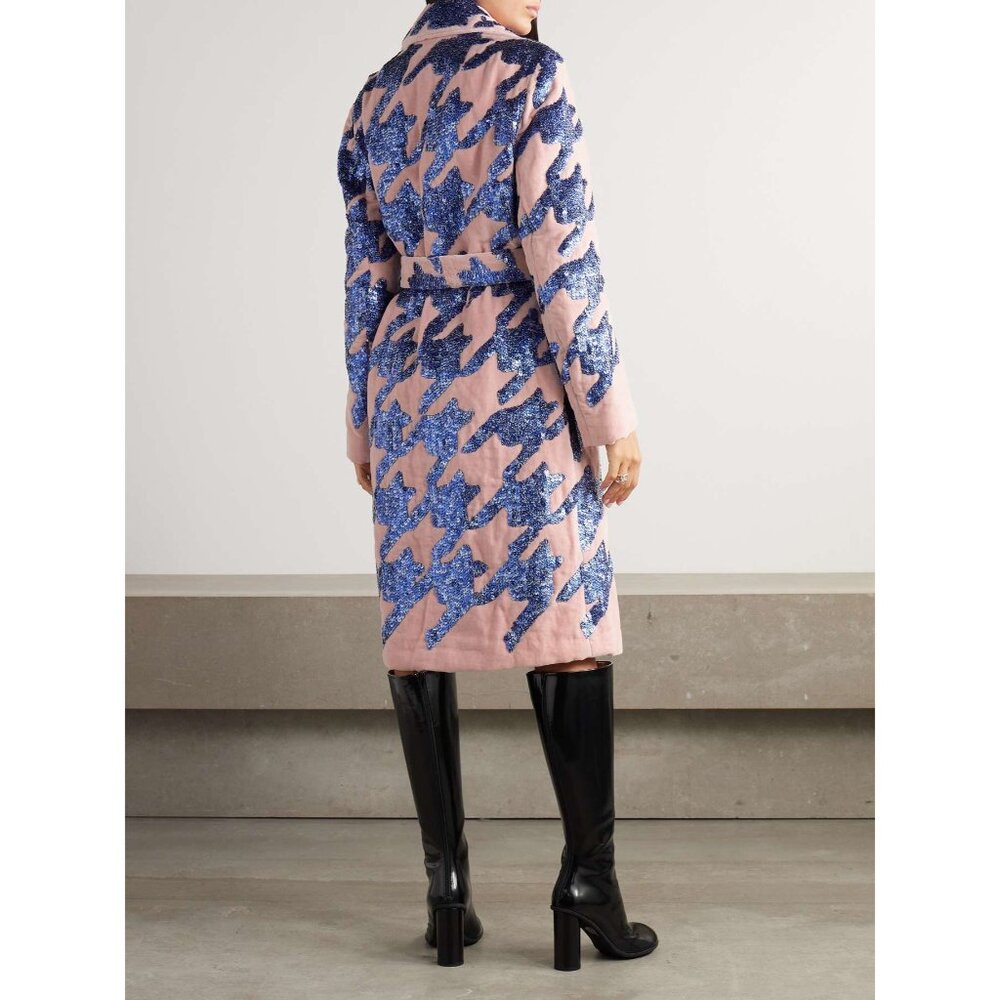 DRIES VAN NOTENBelted sequin-embellished cotton-blend terry coat Size IT 38/ US - Picture 2 of 15